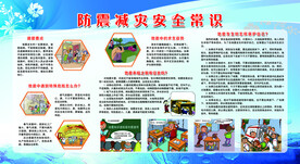 防震减灾安全常识宣传栏