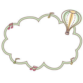 卡通云朵对话框