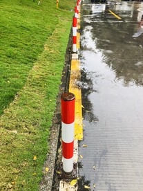 下雨的路上