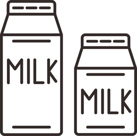 牛奶 矢量 线条.cdr