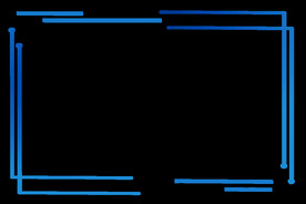 蓝色简约科技感线条边框