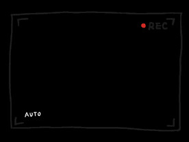 手绘简约视频录像边框