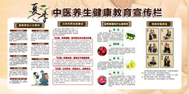 夏季中医养生健康教育宣传栏