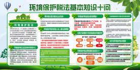 环境保护税法知识十问环保展板