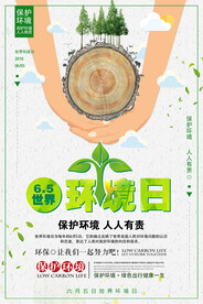 世界环境日爱护环境环保宣传海报