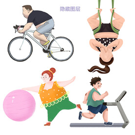 肥胖卡通