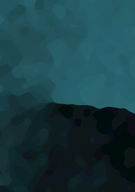 绿色神秘插画背景渐变