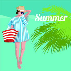 夏日美女