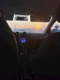 湛江海湾大桥日落图