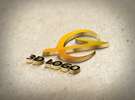 3D质感logo贴图样机