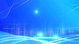 蓝色地产展板背景