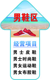 男鞋区 经营项目 地地贴