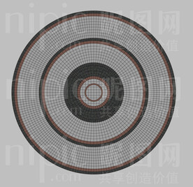 圆形广场 拼砖