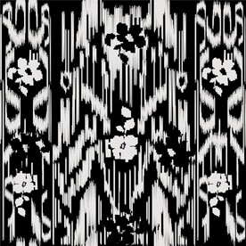 黑色花纹