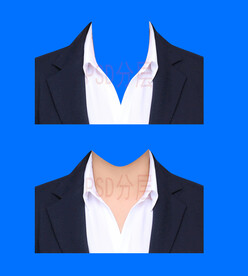 女款西装证件照衣服素材