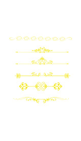 欧式金色花纹纹理简约矢量免扣