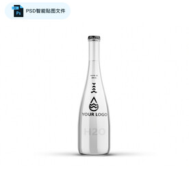 玻璃瓶包装展示VI智能样机