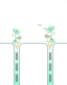 玉兰花移门