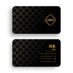 黑色名片