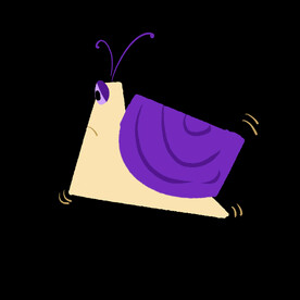 插画小元素卡通蜗牛