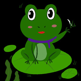 插画小元素卡通青蛙