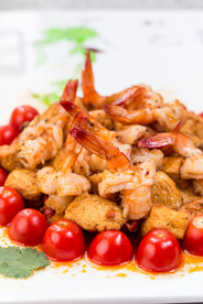 福牛火辣宫灯虾近照