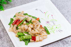 开胃藕带炒花枝