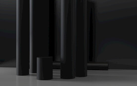 3维场景3D场景黑色几何背景