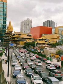 上海静安寺堵车