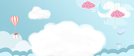 天空 蓝色云朵 清新背景