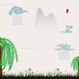 清明节海报模板PSD