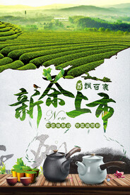 绿色新茶上市广告春茶上市宣传