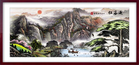 国画山水江山如画