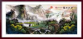 国画山水江山如画