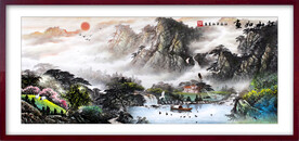 国画山水江山如画