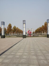 新区公园一角