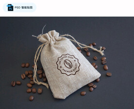 咖啡布袋PSD智能贴图