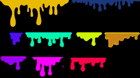 液体流下了边缘效果