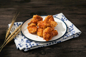 油炸鸡腿美食