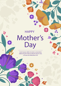 矢量母亲节海报