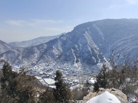 大山雪景