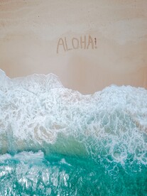 海浪沙滩海景