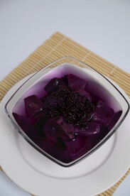 黑米紫薯羹