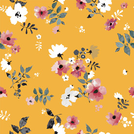 数码印花小碎花树枝花卉乱花 