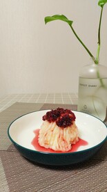 玫瑰花山药泥甜品