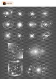 矢量光芒特效素材