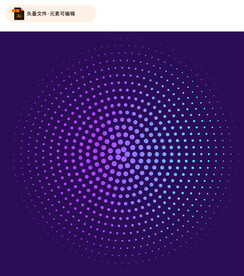 半调圆点矢量素材