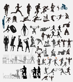 运动健身矢量图标