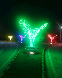 节点路口灯光小品灯夜景亮化