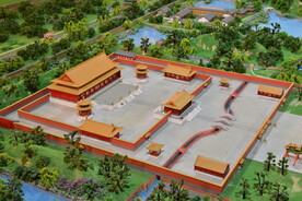 中式建筑园林景观模型沙盘